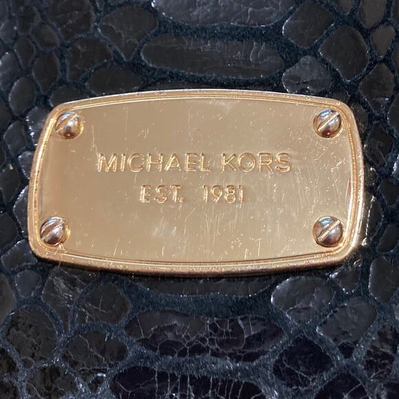 Michael Kors small black animal print womens shoulder bag - Picture 11 of 11